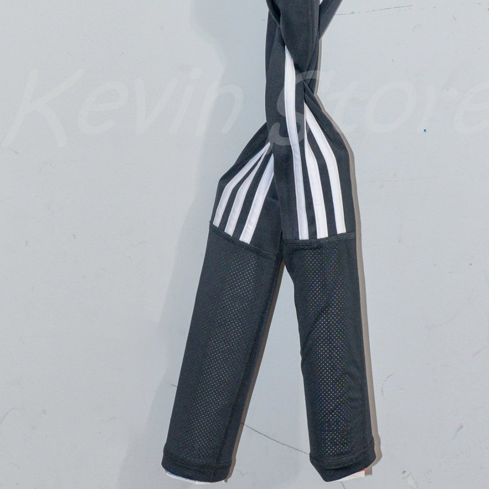 Adidas Women Ladies' 3-Stripe Tight with Mesh in Gray - Picture 9 of 10